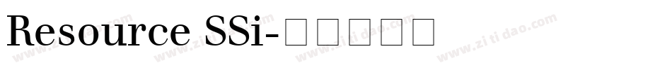 Resource SSi字体转换